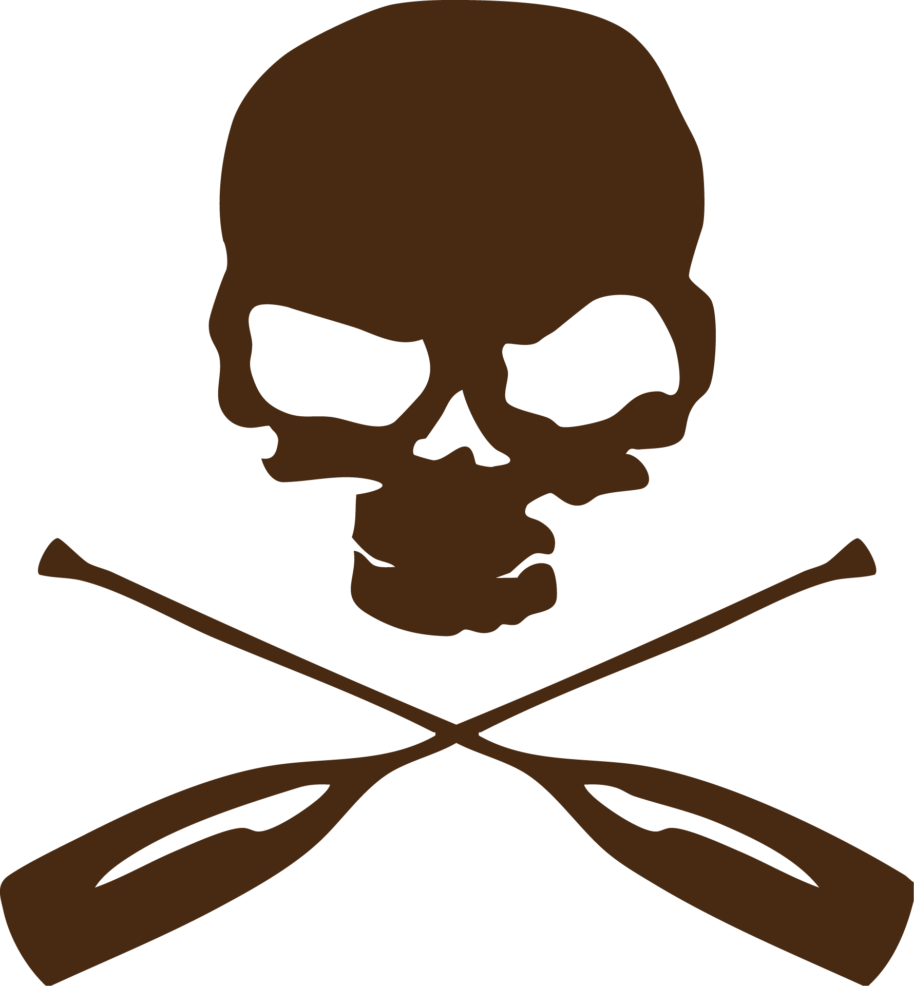 MR340 skull in brown